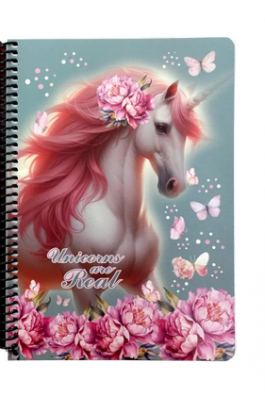 Back Me Up Τετράδιo Σπιράλ Love Butterfly Unicorn 17 x 25 2 Θεμάτων 70 Φύλλων (35721402)
