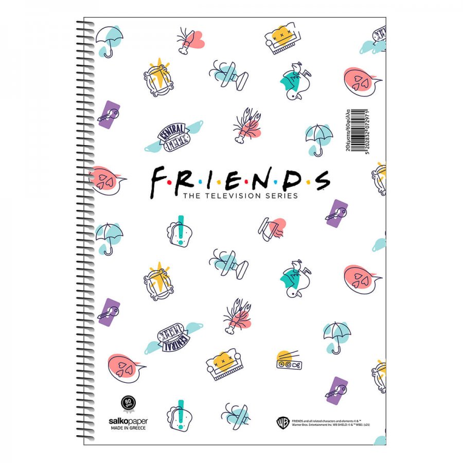 Salko Τετράδιο Σπιράλ Friends Central Park Α4 3 Θεμάτων 90 Φύλλων (7298) Salko Τετράδιο Σπιράλ Friends Central Park Α4 3 Θεμάτων 90 Φύλλων (7298)