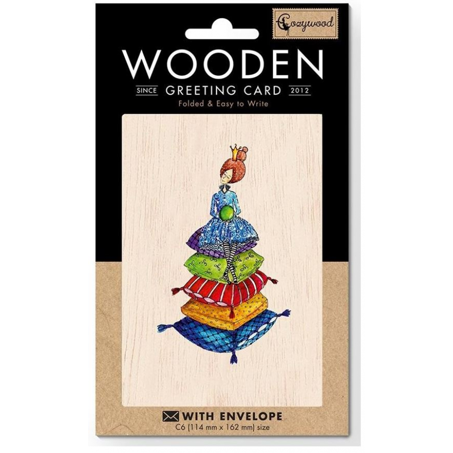 Cozywood Ξύλινη Ευχετήρια Κάρτα: Πριγκίπισσα (ATV073) Cozywood Ξύλινη Ευχετήρια Κάρτα: Πριγκίπισσα (ATV073)