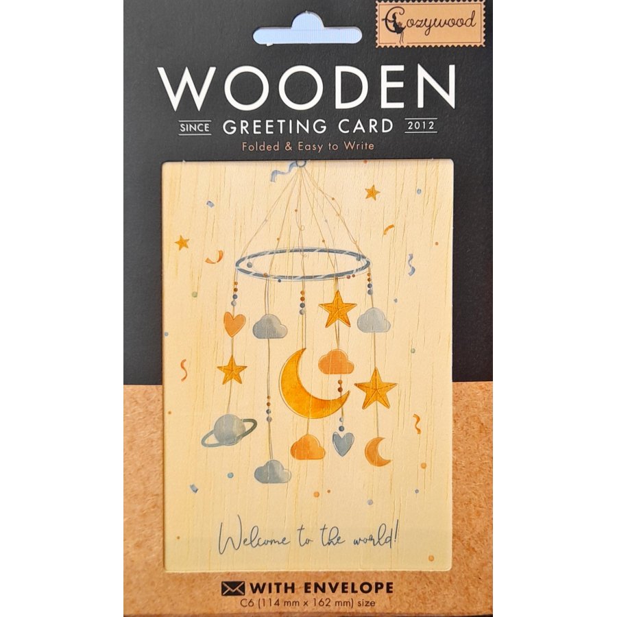 Cozywood Ξύλινη Ευχετήρια Κάρτα: Καρουσέλ (ATV384) Cozywood Ξύλινη Ευχετήρια Κάρτα: Καρουσέλ (ATV384)