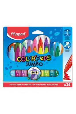 Maped Color'Peps Jumbo Πλενόμενοι Μαρκαδόροι Ζωγραφικής Χονδροί σε 24 Χρώματα (846902) Maped Color'Peps Jumbo Πλενόμενοι Μαρκαδόροι Ζωγραφικής Χονδροί σε 24 Χρώματα (846902)
