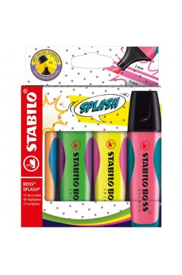 Stabilo Boss Splash Μαρκαδόροι Υπογράμμισης 5mm 4τμχ (75/4) Stabilo Boss Splash Μαρκαδόροι Υπογράμμισης 5mm 4τμχ (75/4)