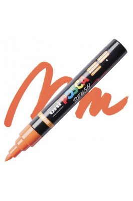 Uni-Ball Posca Ανεξίτηλος Μαρκαδόρος Brush 1.0-4.0mm Πορτοκαλί (PC5BR) Uni-Ball Posca Ανεξίτηλος Μαρκαδόρος Brush 1.0-4.0mm Πορτοκαλί (PC5BR)