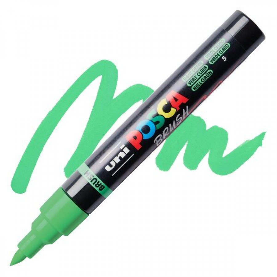 Uni-Ball Posca Ανεξίτηλος Μαρκαδόρος Brush 1.0-4.0mm Ανοιχτό Πράσινο (PC5BR) Uni-Ball Posca Ανεξίτηλος Μαρκαδόρος Brush 1.0-4.0mm Ανοιχτό Πράσινο (PC5BR)
