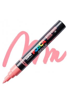 Uni-Ball Posca Ανεξίτηλος Μαρκαδόρος Brush 1.0-4.0mm Κοραλλί (PC5BR) Uni-Ball Posca Ανεξίτηλος Μαρκαδόρος Brush 1.0-4.0mm Κοραλλί (PC5BR)