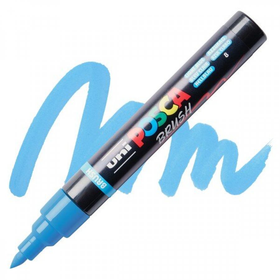 Uni-Ball Posca Ανεξίτηλος Μαρκαδόρος Brush 1.0-4.0mm Γαλάζιο (PC5BR) Uni-Ball Posca Ανεξίτηλος Μαρκαδόρος Brush 1.0-4.0mm Γαλάζιο (PC5BR)