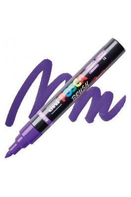 Uni-Ball Posca Ανεξίτηλος Μαρκαδόρος Brush 1.0-4.0mm Μωβ (PC5BR) Uni-Ball Posca Ανεξίτηλος Μαρκαδόρος Brush 1.0-4.0mm Μωβ (PC5BR)
