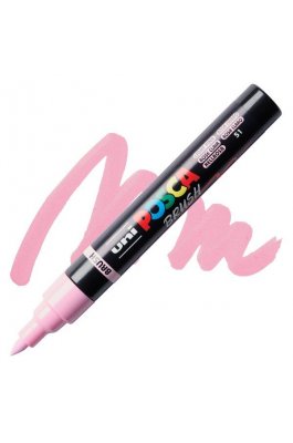 Uni-Ball Posca Ανεξίτηλος Μαρκαδόρος Brush 1.0-4.0mm Ανοικτό Ροζ (PC5BR) Uni-Ball Posca Ανεξίτηλος Μαρκαδόρος Brush 1.0-4.0mm Ανοικτό Ροζ (PC5BR)