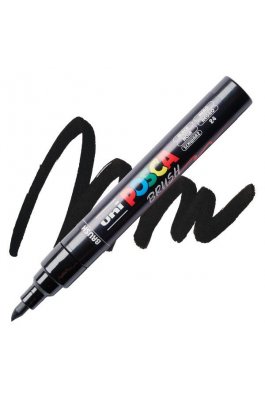 Uni-Ball Posca Ανεξίτηλος Μαρκαδόρος Brush 1.0-4.0mm Μαύρο (PC5BR) Uni-Ball Posca Ανεξίτηλος Μαρκαδόρος Brush 1.0-4.0mm Μαύρο (PC5BR)