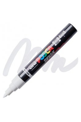 Uni-Ball Posca Ανεξίτηλος Μαρκαδόρος Brush 1.0-4.0mm Λευκό (PC5BR) Uni-Ball Posca Ανεξίτηλος Μαρκαδόρος Brush 1.0-4.0mm Λευκό (PC5BR)