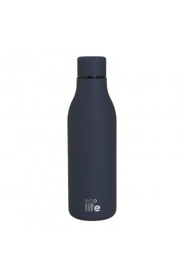 Ecolife Ανοξείδωτο Μπουκάλι Θερμός 550ml Midnight Blue (33ΒΟ2358)