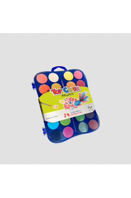 Toy Color Σετ Νερομπογιές με 1 Πινέλο 24 Χρωμάτων (2207036) Toy Color Σετ Νερομπογιές με 1 Πινέλο 24 Χρωμάτων (2207036)