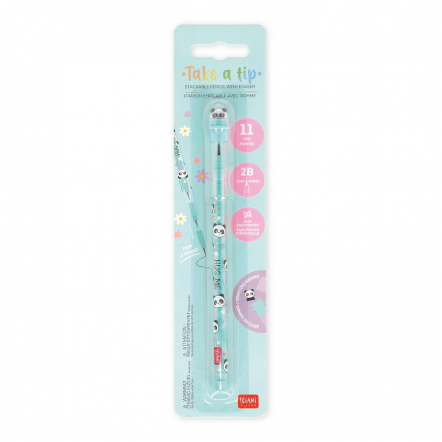 Legami Stackable Μολύβι Panda Με 11 Μύτες και Γόμα (STE0002) Legami Stackable Μολύβι Panda Με 11 Μύτες και Γόμα (STE0002)