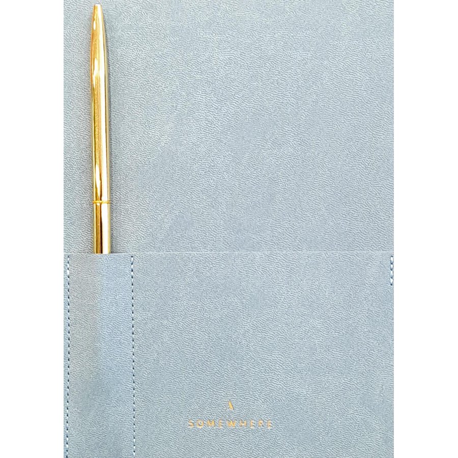 Somewhere Σημειωματάριο Vegan Leather Journal Teal Blue Ριγέ Α5 (82510) Somewhere Σημειωματάριο Vegan Leather Journal Teal Blue Ριγέ Α5 (82510)