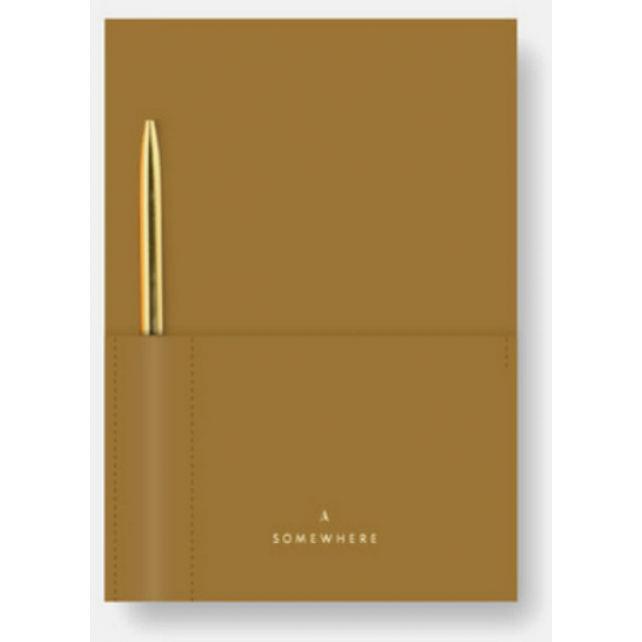 Somewhere Σημειωματάριο Vegan Leather Journal Camel Ριγέ Α5 (82527) Somewhere Σημειωματάριο Vegan Leather Journal Camel Ριγέ Α5 (82527)