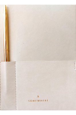 Somewhere Σημειωματάριο Vegan Leather Journal Stone Gray Ριγέ Α5 (82534) Somewhere Σημειωματάριο Vegan Leather Journal Stone Gray Ριγέ Α5 (82534)