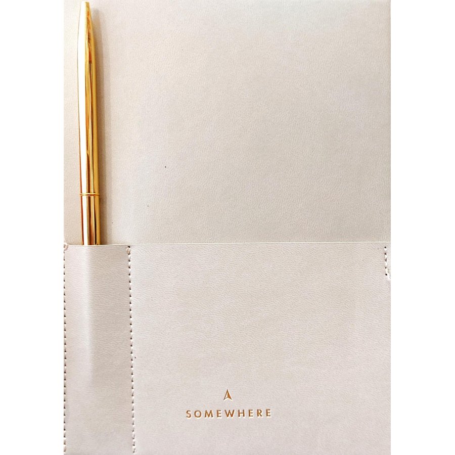 Somewhere Σημειωματάριο Vegan Leather Journal Stone Gray Ριγέ Α5 (82534) Somewhere Σημειωματάριο Vegan Leather Journal Stone Gray Ριγέ Α5 (82534)