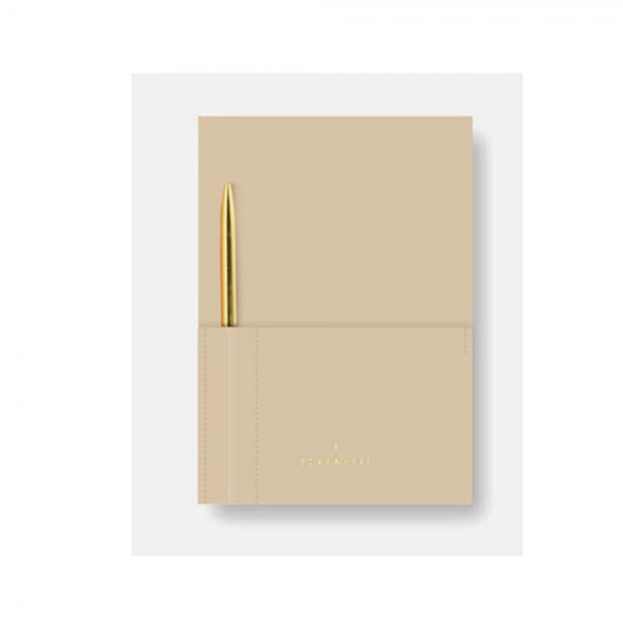 Somewhere Σημειωματάριο Vegan Leather Journal Nude Ριγέ Α5 (82541) Somewhere Σημειωματάριο Vegan Leather Journal Nude Ριγέ Α5 (82541)