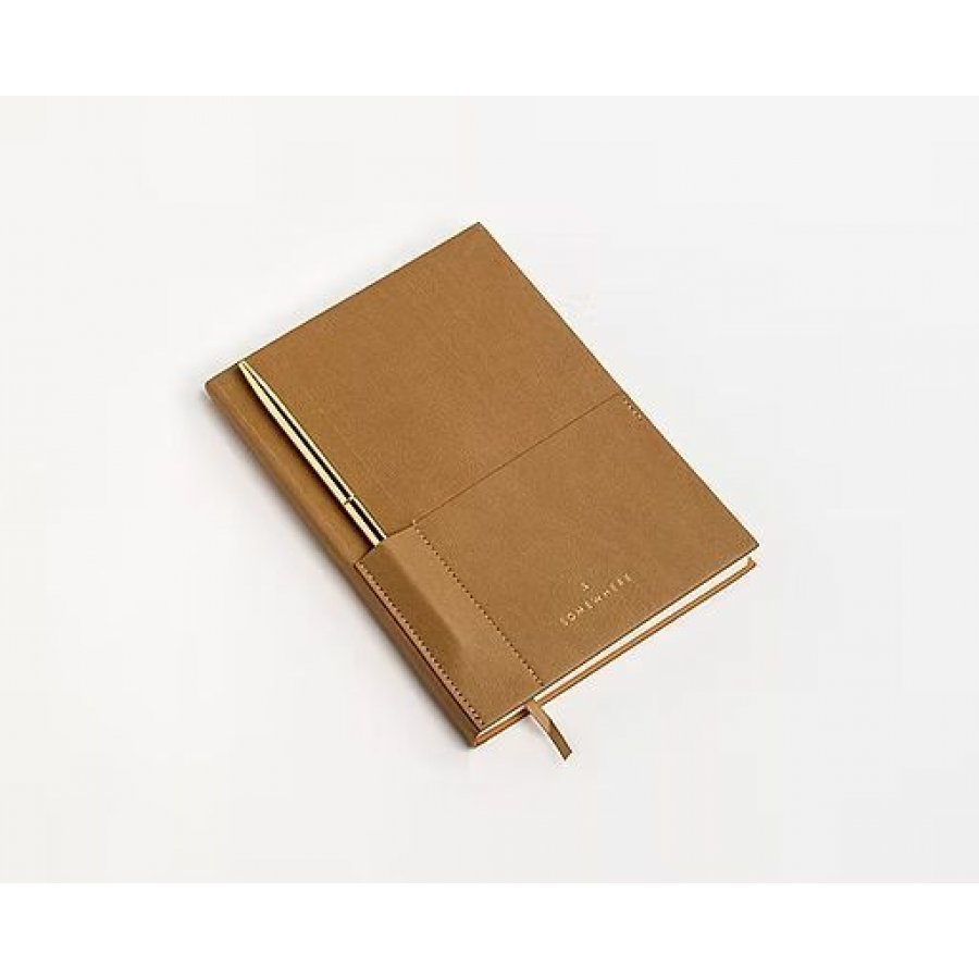 Somewhere Σημειωματάριο Vegan Leather Journal Camel Ριγέ 17x24 (82565) Somewhere Σημειωματάριο Vegan Leather Journal Camel Ριγέ 17x24 (82565)