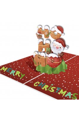 Typotrust Ευχητήρια Κάρτα Χριστουγέννων Origami "Ho Ho Ho"12 x 17 cm (23ORN06) Typotrust Ευχητήρια Κάρτα Χριστουγέννων Origami "Ho Ho Ho"12 x 17 cm (23ORN06)