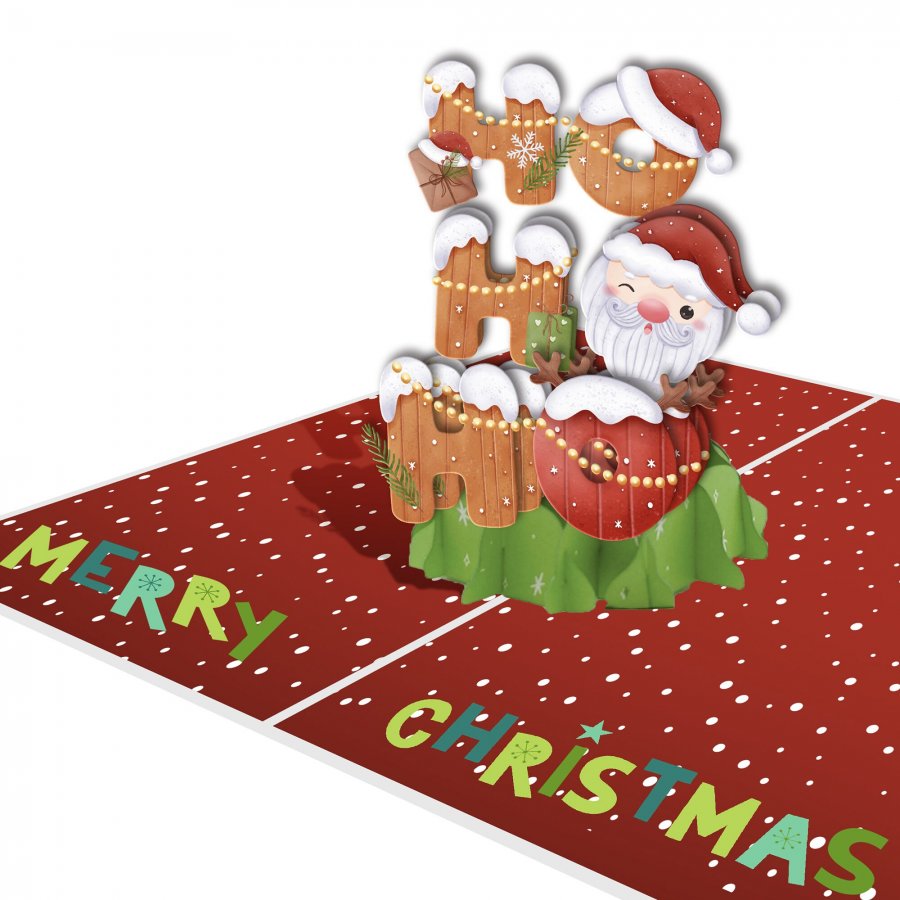 Typotrust Ευχητήρια Κάρτα Χριστουγέννων Origami "Ho Ho Ho"12 x 17 cm (23ORN06) Typotrust Ευχητήρια Κάρτα Χριστουγέννων Origami "Ho Ho Ho"12 x 17 cm (23ORN06)
