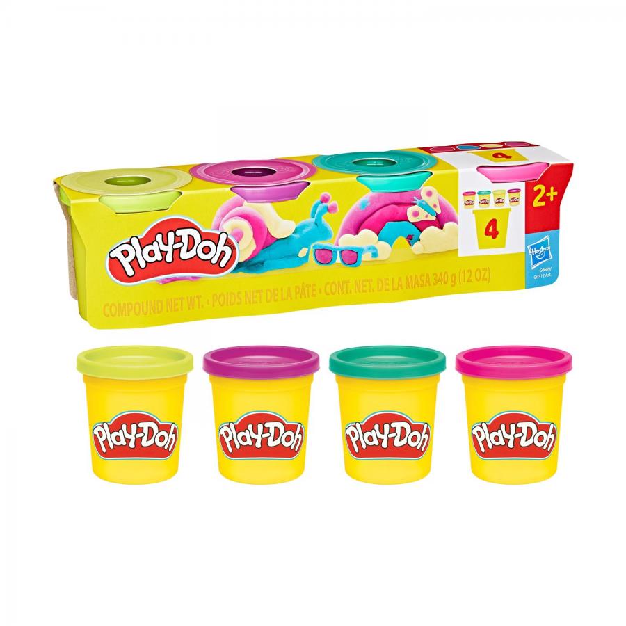 Hasbro Play-Doh 4 Βαζάκια Πλαστελίνης Classic (G0689) Hasbro Play-Doh 4 Βαζάκια Πλαστελίνης Classic (G0689)