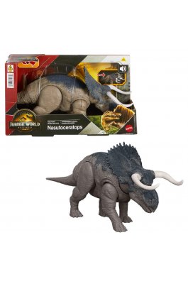 Mattel Jurassic World Rebirth: Wild Roar Nasutoceratops (JG87 JGC81) Mattel Jurassic World Rebirth: Wild Roar Nasutoceratops (JG87 JGC81)