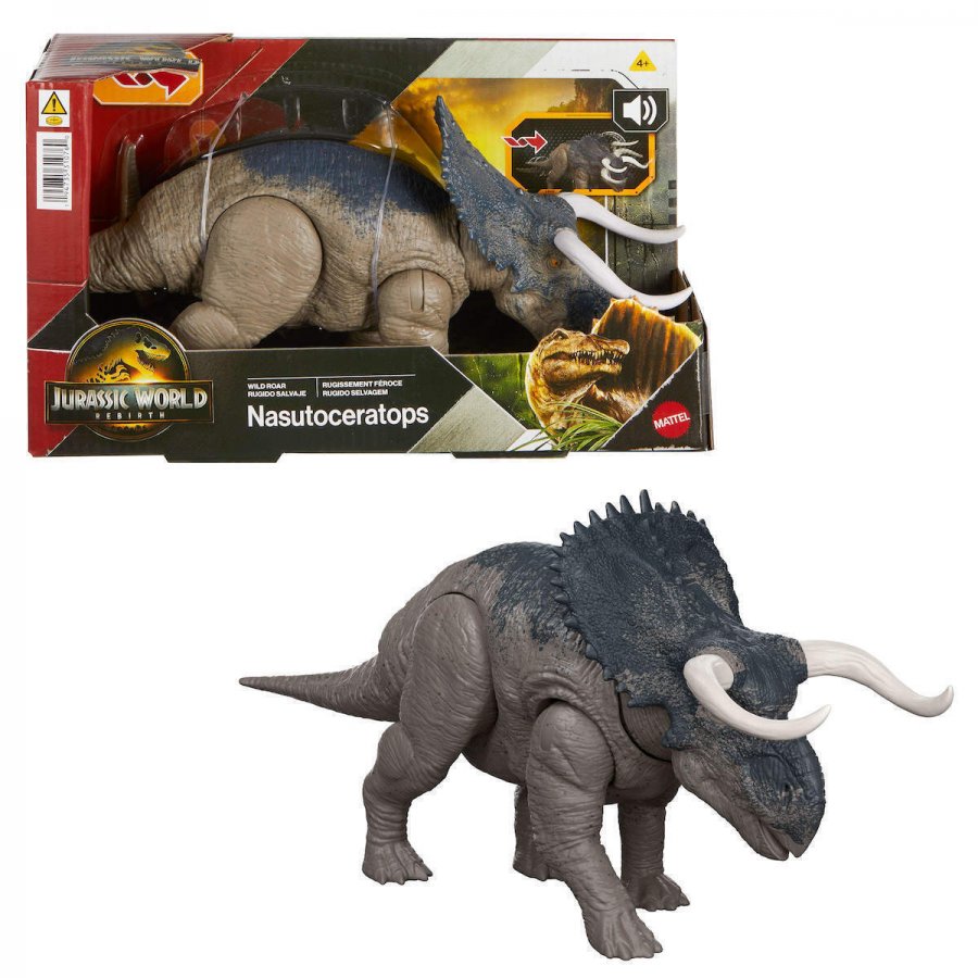 Mattel Jurassic World Rebirth: Wild Roar Nasutoceratops (JG87 JGC81) Mattel Jurassic World Rebirth: Wild Roar Nasutoceratops (JG87 JGC81)