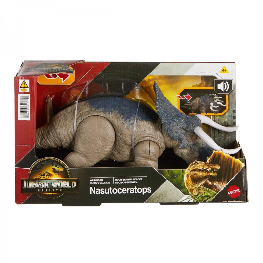 Mattel Jurassic World Rebirth: Wild Roar Nasutoceratops (JG87 JGC81) Mattel Jurassic World Rebirth: Wild Roar Nasutoceratops (JG87 JGC81)
