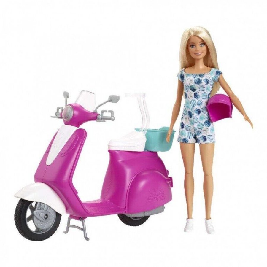 Mattel Barbie Κούκλα και Σκούτερ (GBK85) Mattel Barbie Κούκλα και Σκούτερ (GBK85)