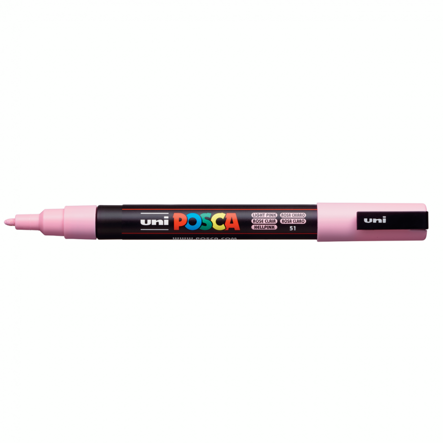 Uni-Ball Posca Ανεξίτηλος Μαρκαδόρος 0.9-1.3mm Ανοιχτό Ροζ (PC3M) Uni-Ball Posca Ανεξίτηλος Μαρκαδόρος 0.9-1.3mm Ανοιχτό Ροζ (PC3M)