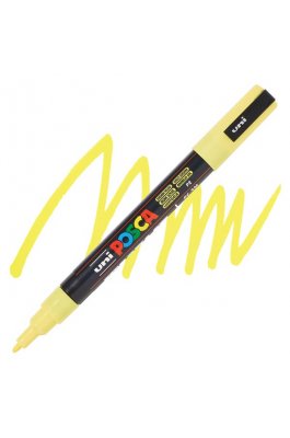 Uni-Ball Posca Ανεξίτηλος Μαρκαδόρος 0.9-1.3mm Κίτρινο Παλ (PC3M Uni-Ball Posca Ανεξίτηλος Μαρκαδόρος 0.9-1.3mm Κίτρινο Παλ (PC3M