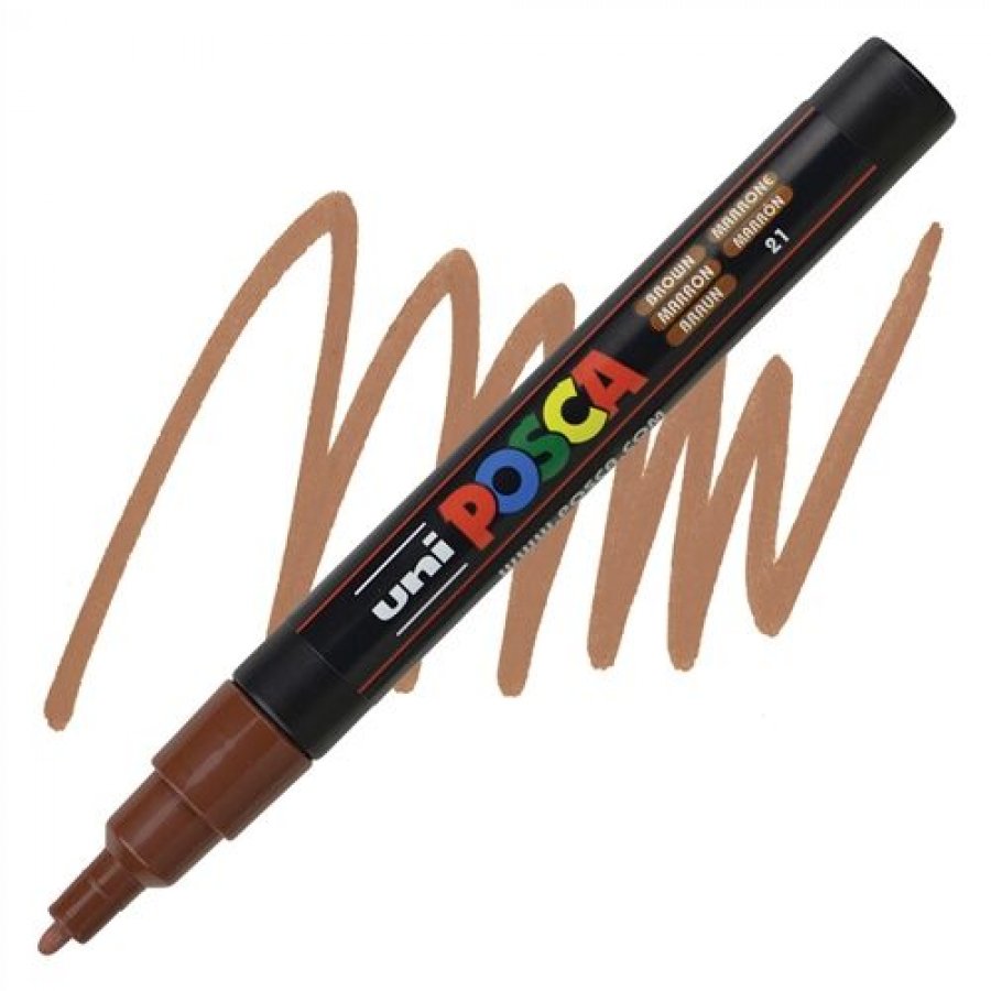 Uni-Ball Posca Ανεξίτηλος Μαρκαδόρος 0.9-1.3mm Καφέ (PC3M) Uni-Ball Posca Ανεξίτηλος Μαρκαδόρος 0.9-1.3mm Καφέ (PC3M)