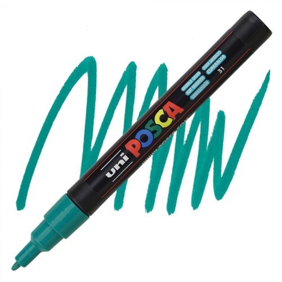 Uni-Ball Posca Ανεξίτηλος Μαρκαδόρος 0.9-1.3mm Σμαραγδί ( PC3M) Uni-Ball Posca Ανεξίτηλος Μαρκαδόρος 0.9-1.3mm Σμαραγδί ( PC3M)