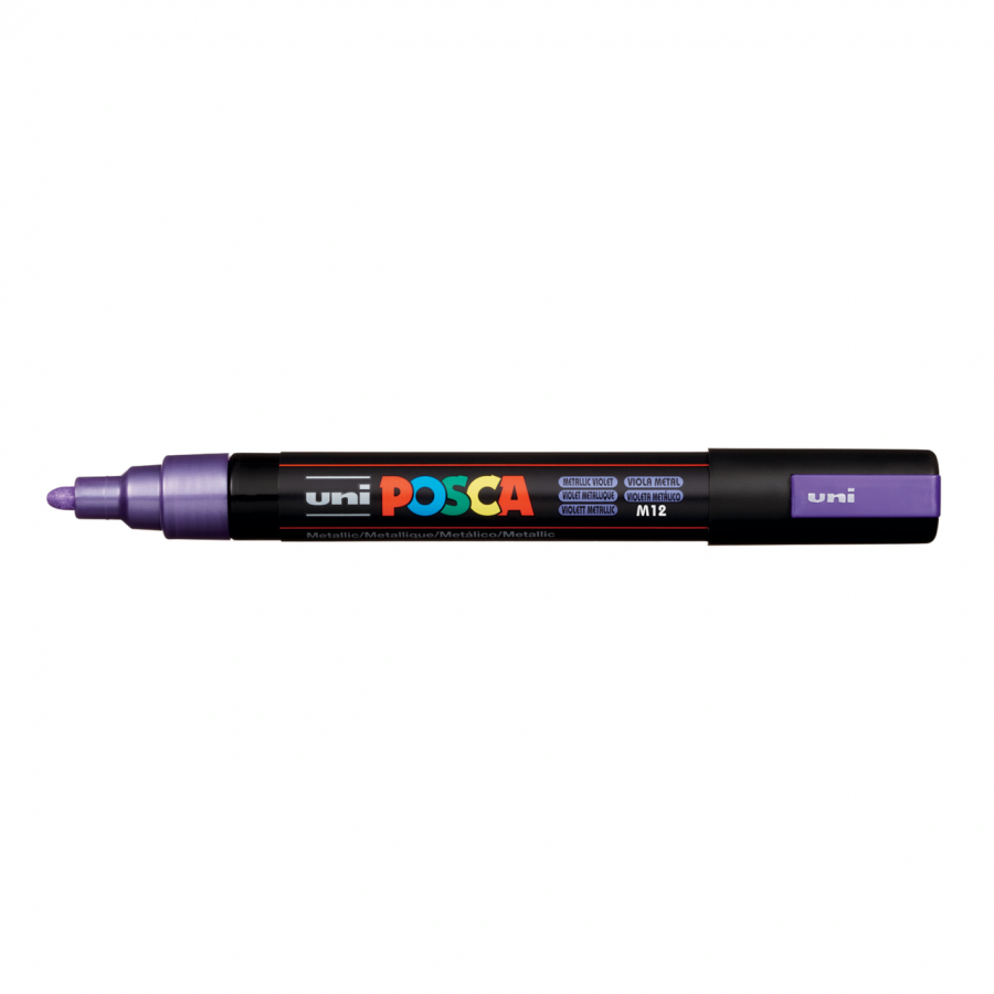 Uni-Ball Posca Ανεξίτηλος Μαρκαδόρος 1.8-2.5mm Μεταλλικό Βιολετί (PC5M) Uni-Ball Posca Ανεξίτηλος Μαρκαδόρος 1.8-2.5mm Μεταλλικό Βιολετί (PC5M)