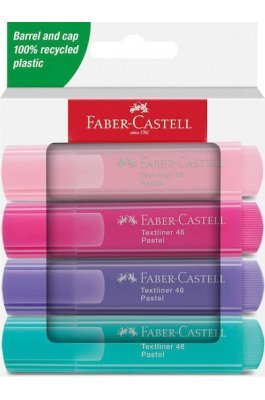 Faber-Castell Σετ 4 Υπογραμμιστών Pastel (254654)