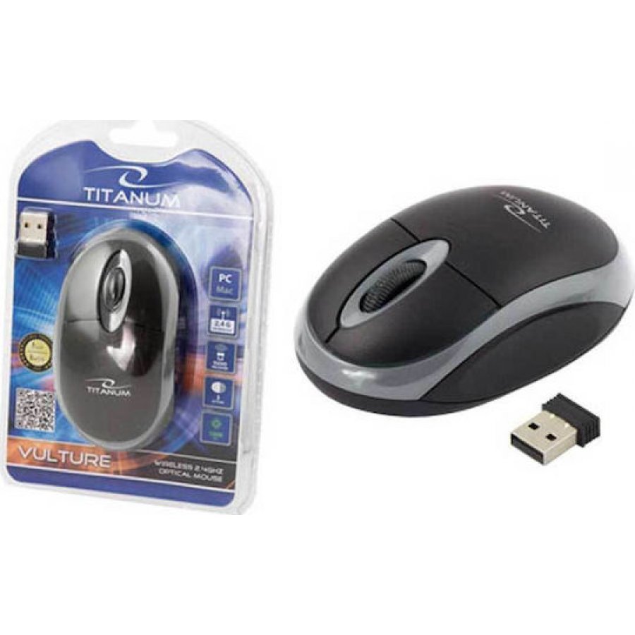 Esperanza Titanum 3D Vulture Ασύρματο Ποντίκι Μαύρο Esperanza Titanum 3D Vulture Ασύρματο Ποντίκι Μαύρο