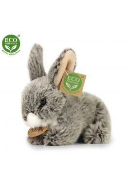 Rappa Λούτρινο Κουνέλι Γκρί 17 εκ. Eco-Friendly (201866)