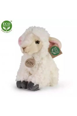 Rappa Λούτρινο Προβατάκι Καθιστό 18 εκ. Eco-Friendly (211414)