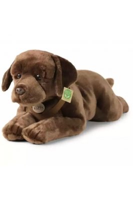 Rappa Λούτρινος Σκύλος Labrador Retriever Καφέ Ξαπλωτός 61 εκ. Eco-Friendly (230163)