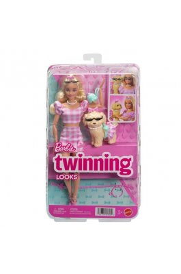 Mattel Barbie Κούκλα και Σκυλάκι Ασορτί Εμφάνιση (JFP36)