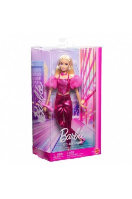 Mattel Barbie Κούκλα Deluxe Style Metallics Ροζ Κορσές (JFP40)