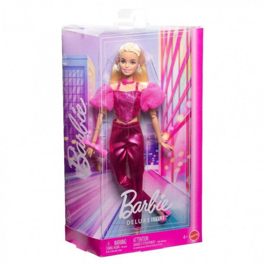 Mattel Barbie Κούκλα Deluxe Style Metallics Ροζ Κορσές (JFP40) Mattel Barbie Κούκλα Deluxe Style Metallics Ροζ Κορσές (JFP40)