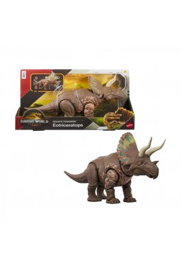 Mattel Jurassic World Rebirth: Gigantic Thrashers - Eotriceratops (JGB93) Mattel Jurassic World Rebirth: Gigantic Thrashers - Eotriceratops (JGB93)