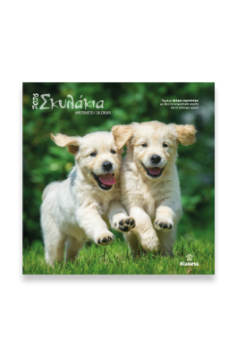 Klaketa Ημερολόγιο Τοίχου 2026 «Σκυλάκια» 30 x 30 cm (26006 )