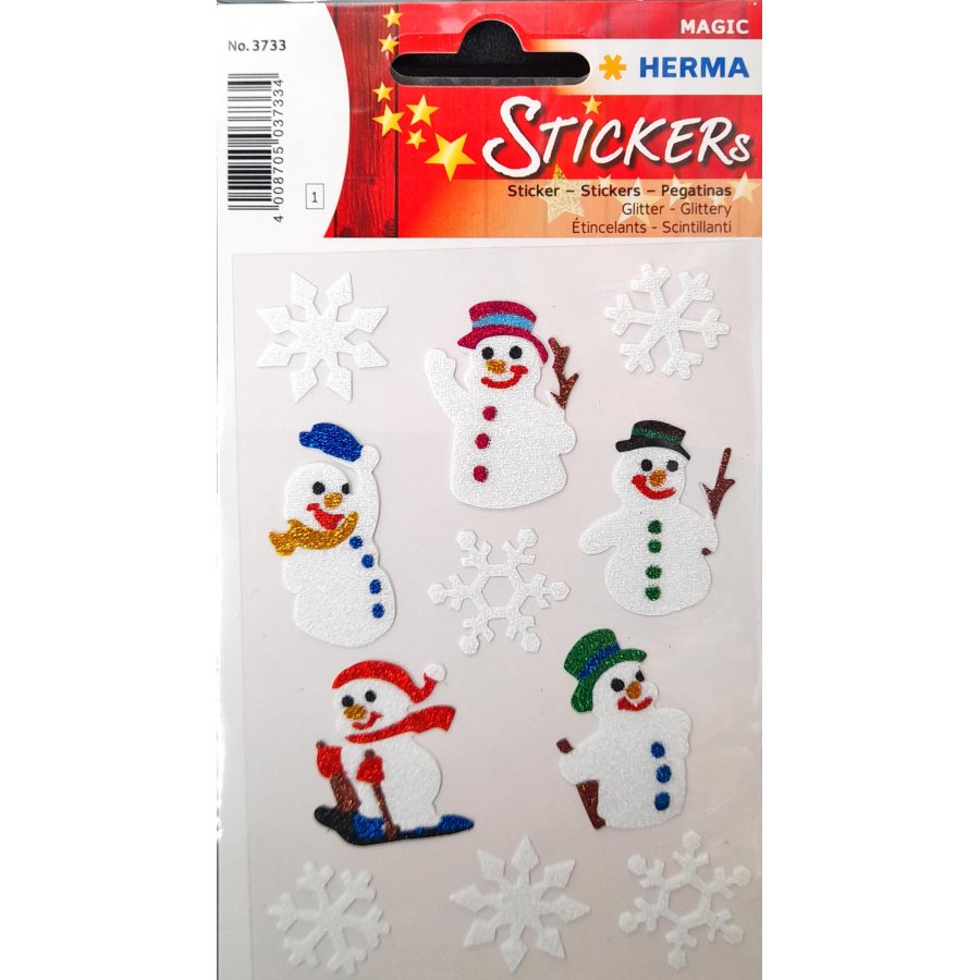 Herma Αυτοκόλλητα Magic Χριστουγέννων Snowman (3733) Herma Αυτοκόλλητα Magic Χριστουγέννων Snowman (3733)