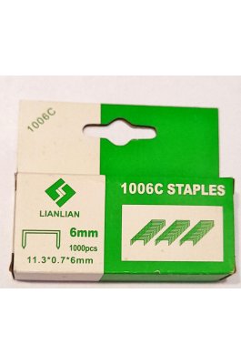 Spadi Σύρματα Καρφωτικής Μηχανής 6mm 1000 Τεμάχια 1006C Spadi Σύρματα Καρφωτικής Μηχανής 6mm 1000 Τεμάχια 1006C