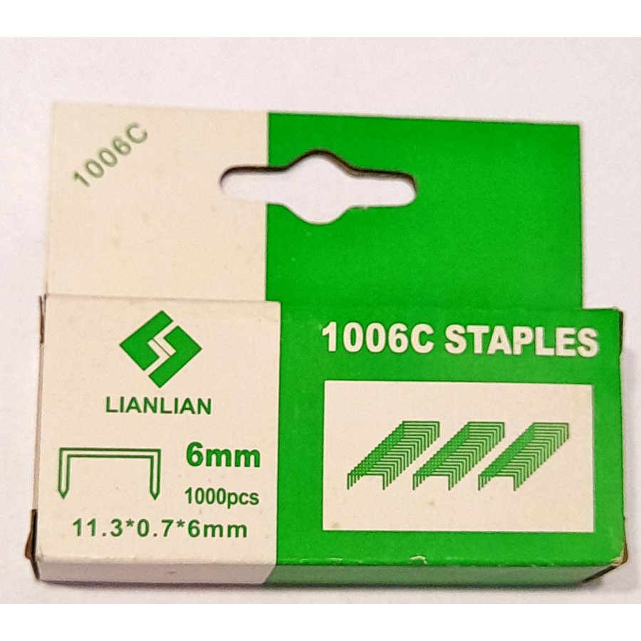 Spadi Σύρματα Καρφωτικής Μηχανής 6mm 1000 Τεμάχια 1006C Spadi Σύρματα Καρφωτικής Μηχανής 6mm 1000 Τεμάχια 1006C