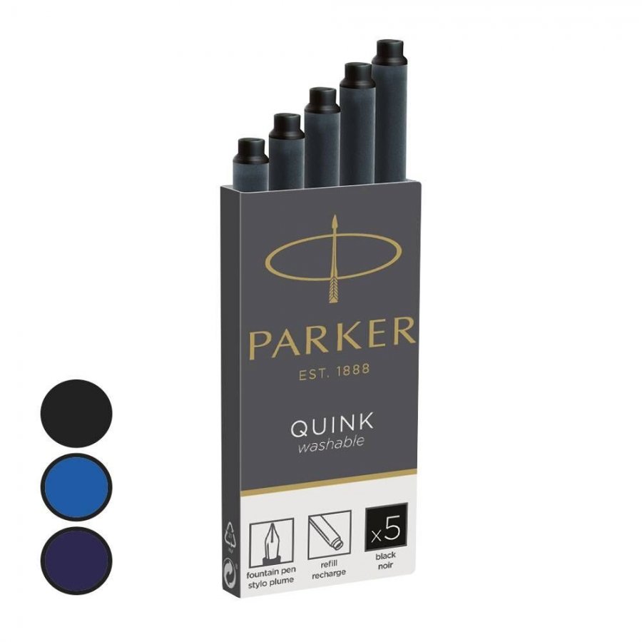 Parker Quink Αμπούλα Ανταλλακτικό Μελάνι για Πένα Μαύρο Parker Quink Αμπούλα Ανταλλακτικό Μελάνι για Πένα Μαύρο