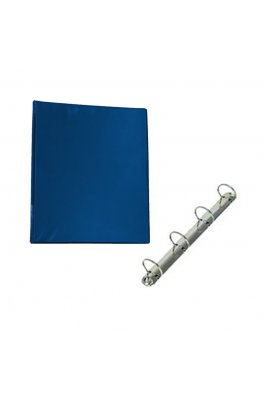 Ντοσιέ Πλαστικό με 4 Κρίκους 32x26x4cm για Χαρτί A4 Μπλε Ντοσιέ Πλαστικό με 4 Κρίκους 32x26x4cm για Χαρτί A4 Μπλε